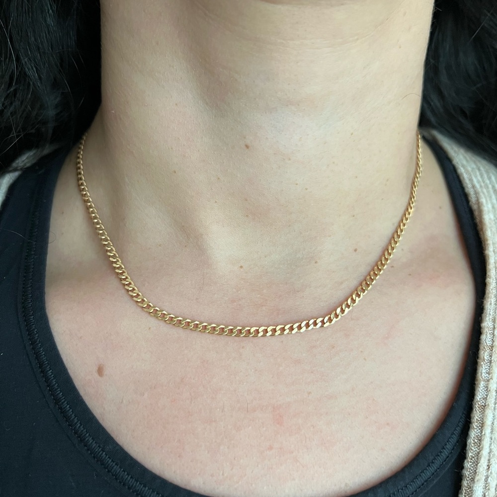 Curb Chain Necklace - 14k gold purchased from Mejuri
